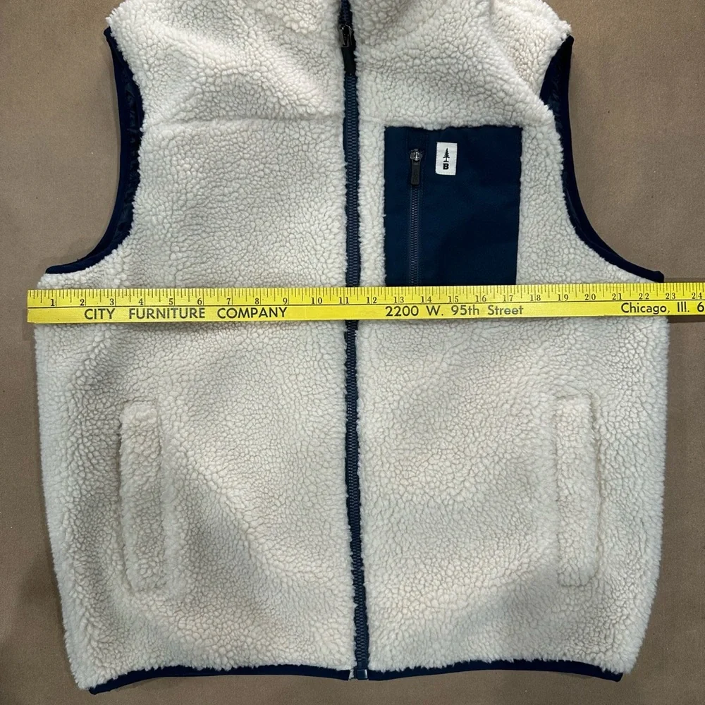Bass Outdoor Sherpa Fleece Vest Men’s L – Warm Zip Front Outdoor Winter Layer